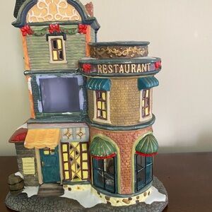 Charming Christmas Village Restaurant.